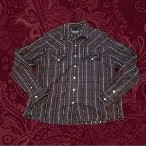 Panhandle Slim Roughstock Retro Diamond Pearl Snap Size L